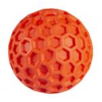 Hračka Gumová loptička hexagon 8cm červená