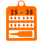 Krúžky E-Z Split Ring číselné, priemer 3mm/ oranžové 25-36