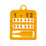 Krúžky E-Z Split Ring číselné, priemer 4mm/ oranžové 1-12