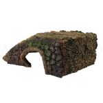 Akva-terarijná dekorácia drevený úkryt 3