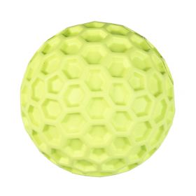 Hračka Gumová loptička hexagon 5,5cm zelená
