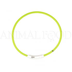 Obojok pre psa Flash Light USB 35-65cm zelený