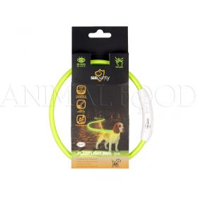 Obojok pre psa Flash Light USB 30-45cm zelený