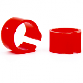 Krúžky E-Z Clip Ring priemer 8mm červené