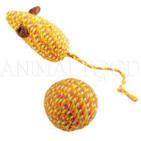 Hračka pre mačku CAT TOY Jolly Orange Mouse & Ball