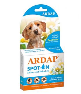 ARDAP Antiparazitné pipety pre psa do 10kg/ 3x1ml