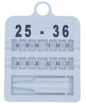 Krúžky E-Z Split Ring číselné, priemer 4mm/ biele 25-36