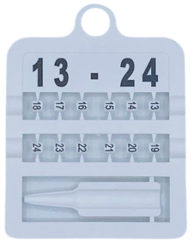 Krúžky E-Z Split Ring číselné, priemer 4mm/ biele 13-24